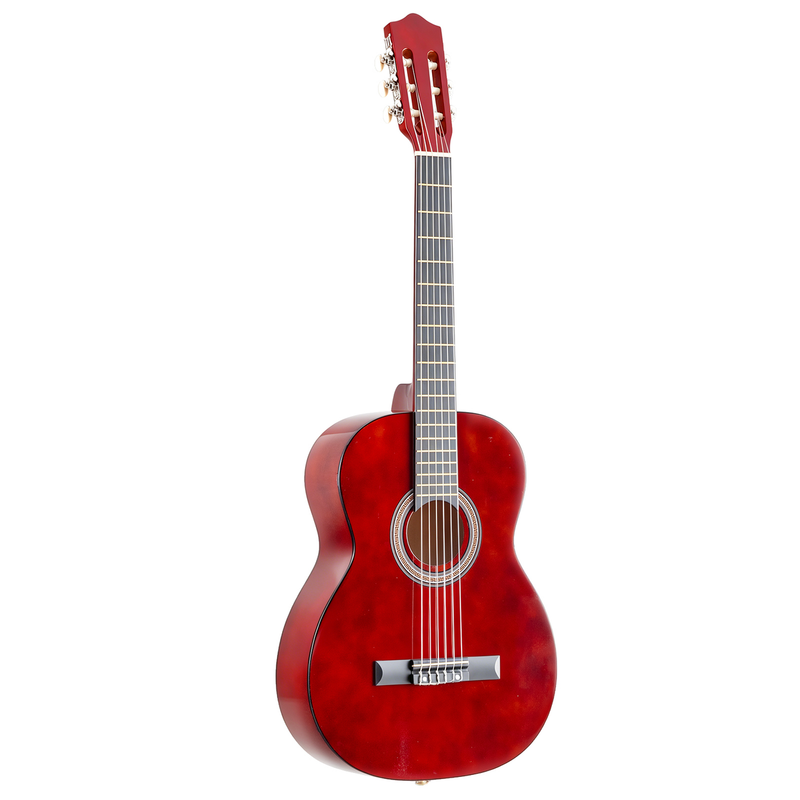 39 Inch Round Barrel Basswood Classical Folk Guitar (Coffee)