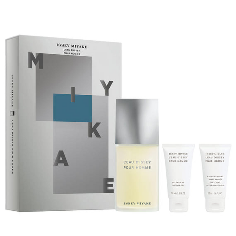 Issey Miyake LEau dIssey Pour Homme Gift Set (Eau De Toilette 125ml  Shower Gel 50ml  Miniature 5ml)