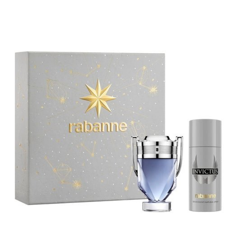 Paco Rabanne Invictus Gift Set (Eau De Toilette Spray 100ml  Deodorant Spray 150ml)