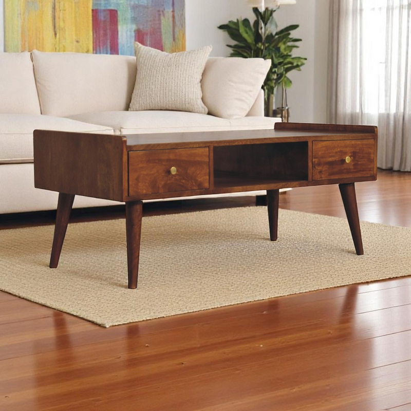 Artisan Furniture Solid Wood Elevated Chestnut Media Unit