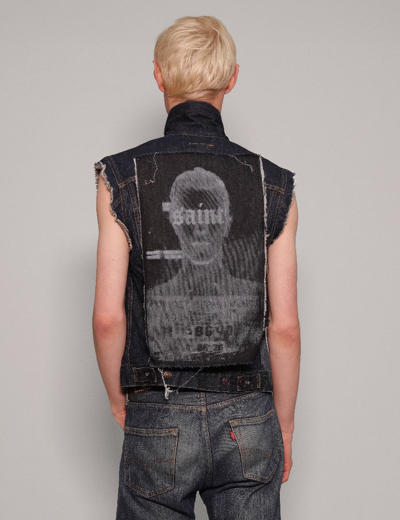 Vintage Levi's Patched Denim Gilet