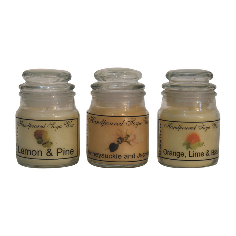 Artisan Furniture Hourglass Candle Set of 3 (Fruit)