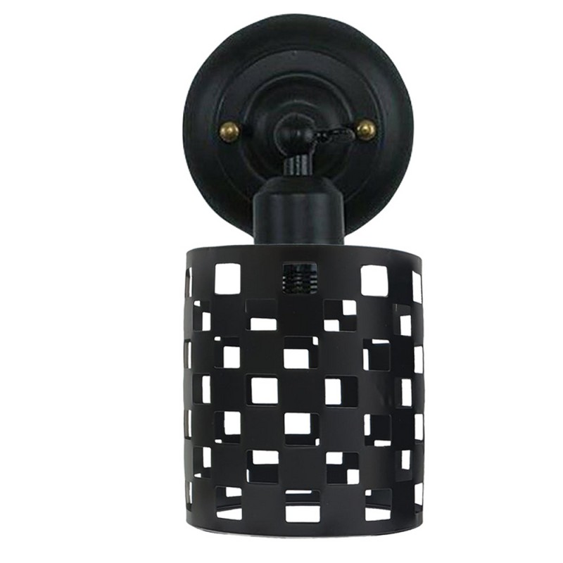 Industrial Black Cage Wall light~2568