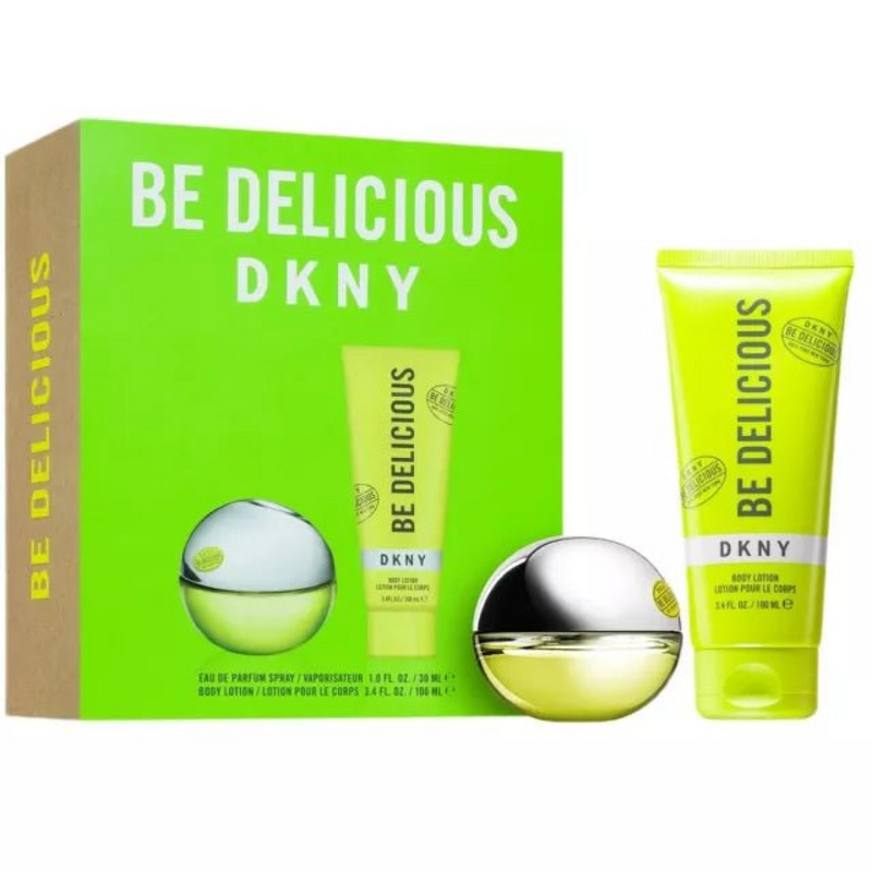 Dkny Be Delicious Gift Set (Eau De Parfum Spray 30ml  Body Lotion 100ml)