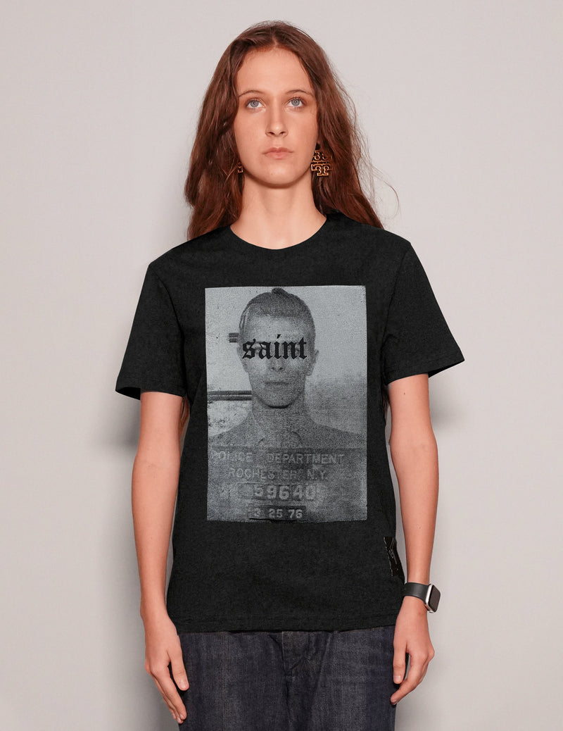 'Saint' T-Shirt in Black