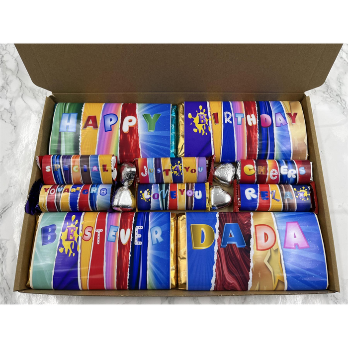 Fun Novelty Birthday Chocolate Wrapper Gift Box - Dada
