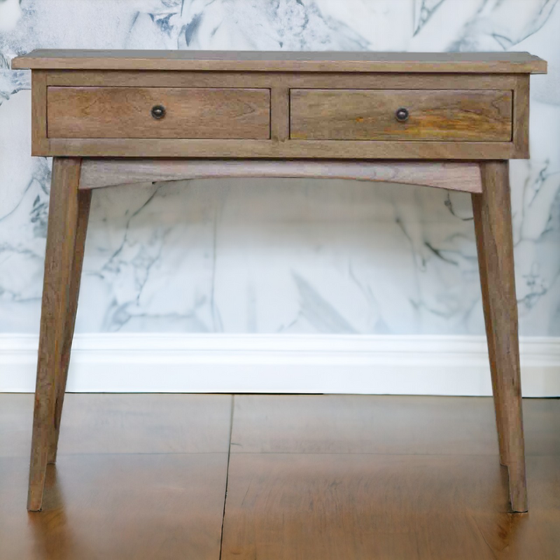 Artisan Furniture Solid Wood Hallway 2 Drawer Console Table