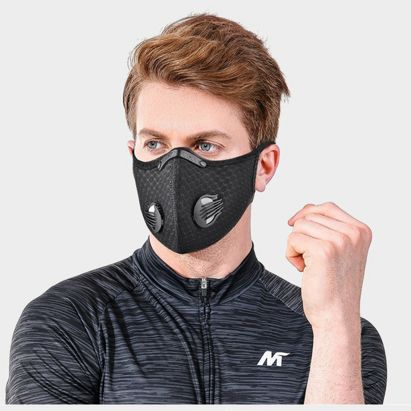 2 Pack Reusable Half Face Cover Mask w/ Filter Cycling Outdoor Sport Face Mask