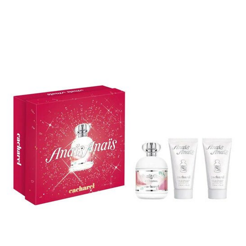 Cacharel Anais Anais Eau De Toilette Spray 100ml / Body Lotion 50ml x2