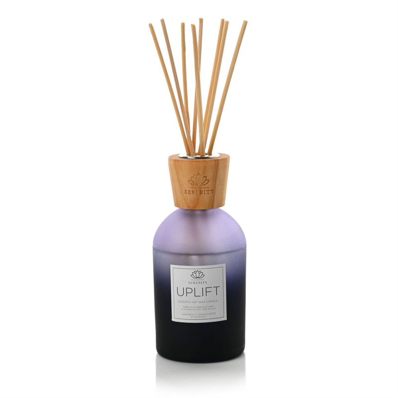 Serenity Uplift Glass Diffuser 220ml Dragonfruit, Grapefruit