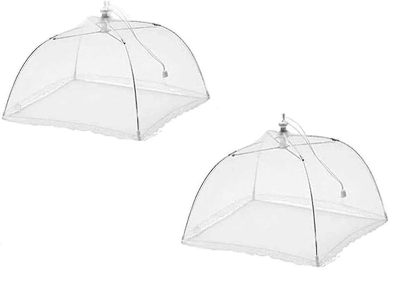 Pop-Up Mesh Food Cover Tent Umbrella Large 17" - 43 x 43 cm Reusable Collapsible