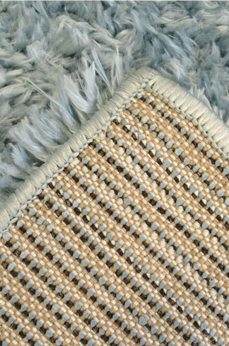 Lagom Duck Egg Blue Shaggy Rug
