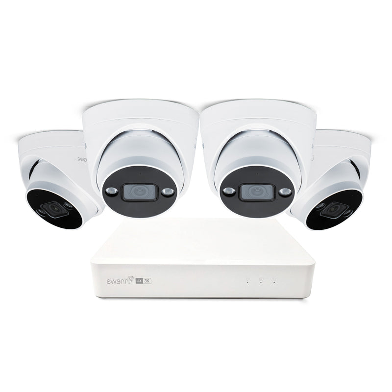 Swann AdvancedX 5MP 1TB 8-Channel Wired NVR CCTV with 4 Dome Camera Kit