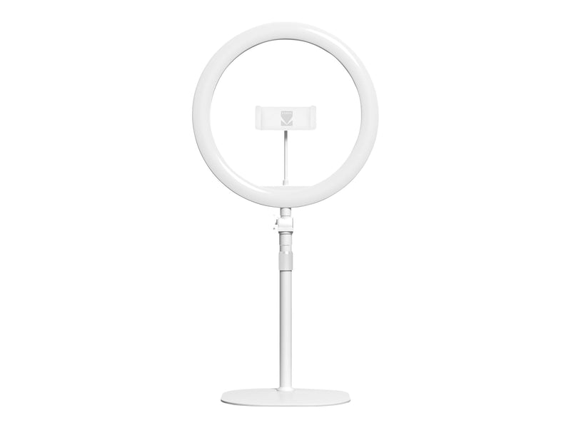 Kodak 10" Desk LED Ring Light for Selfies, Videos & Online Conferencing