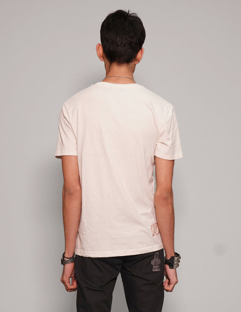 'Purple Haze' T-Shirt in Ecru