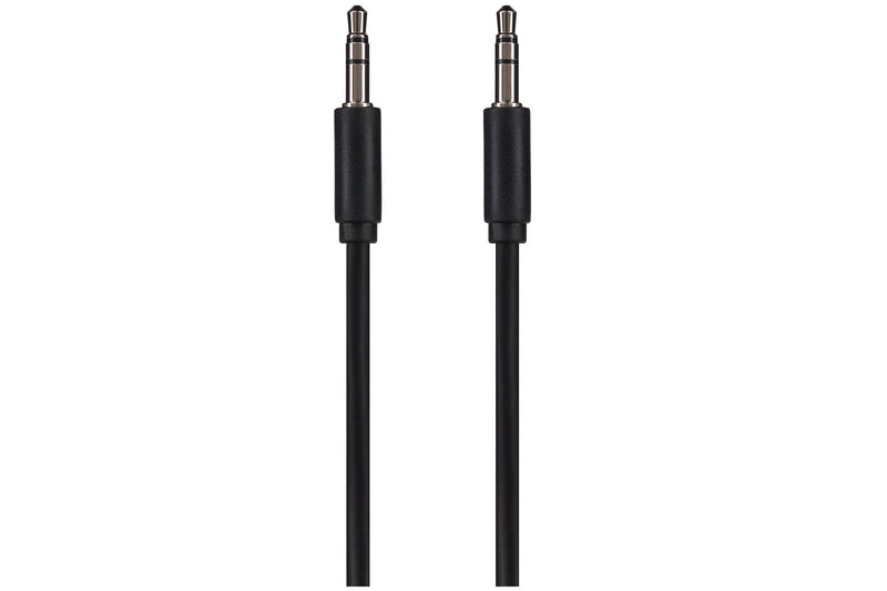 Maplin 3.5mm Aux Stereo 3-Pole Jack Plug to 3.5mm 3-Pole Jack Plug Cable - Black, 2m