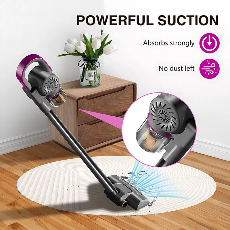 4-in-1 Cordless Stick Vacuum Cleaner Handheld Vacuum Carpet Floors Pet Hair