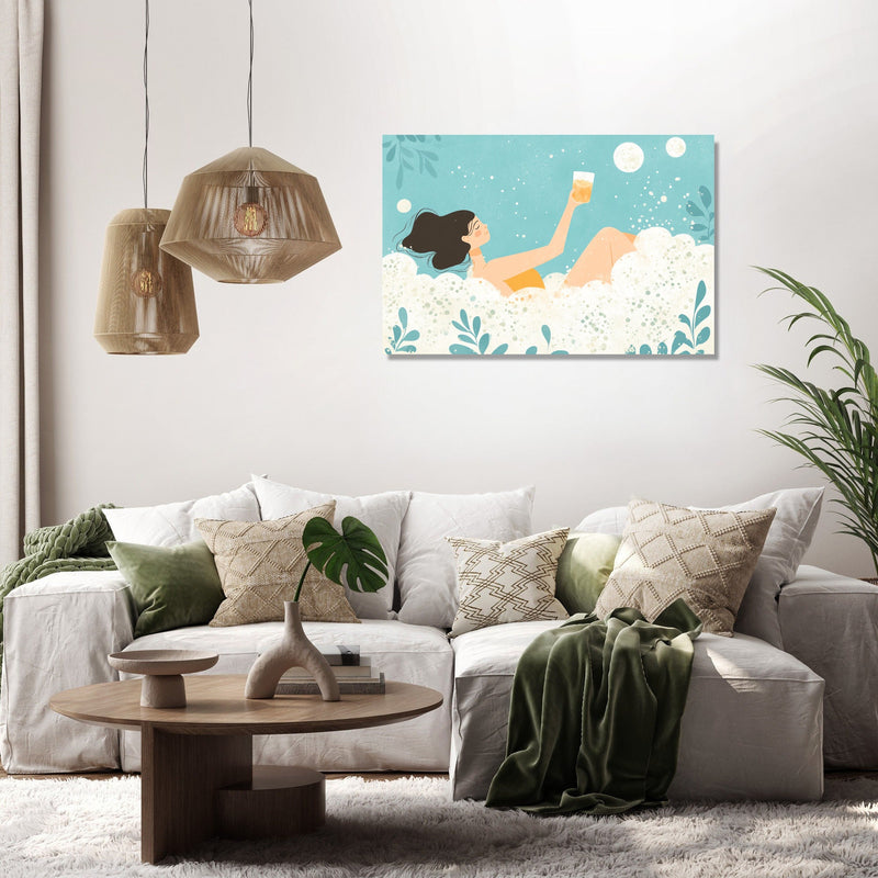 Lady in Foam Canvas