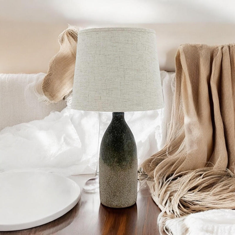 45CM RUSTIC LAMP AND SHADE