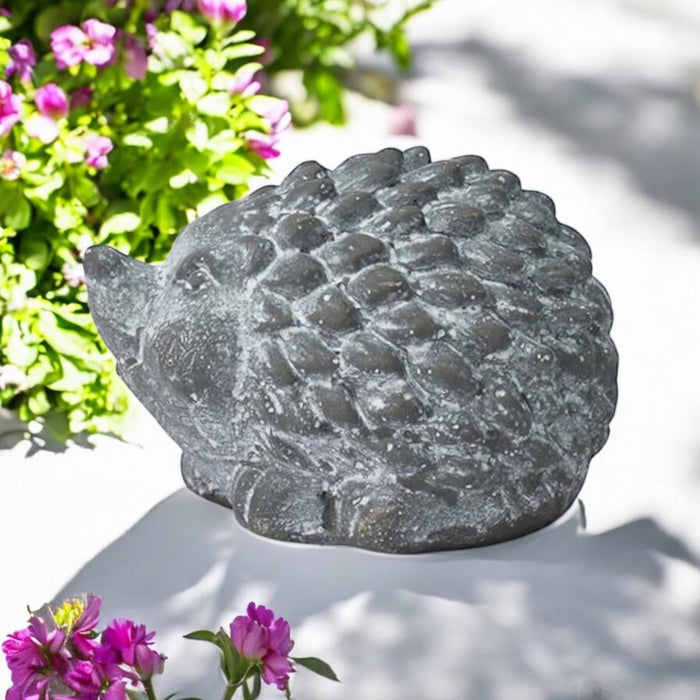 10CM GREY CEMENT HEDGEHOG