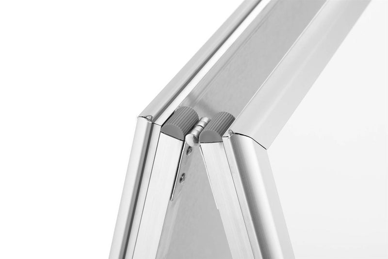Durable A Board Foldable Pavement Sign Double Sided Snap Frame Stand | A1 Silver