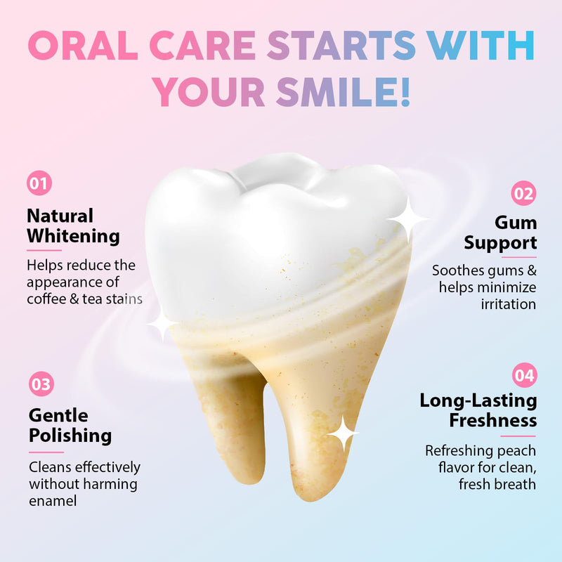 2Pack Niacinamide Whitening Toothpaste | Enamel Safe & Fresh Breath