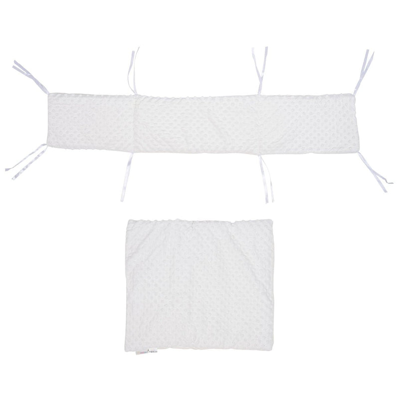 2pc Dimple Crib/Cradle Quilt & Bumper Bedding Set
