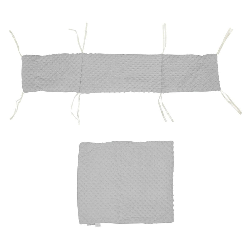 2pc Dimple Crib/Cradle Quilt & Bumper Bedding Set