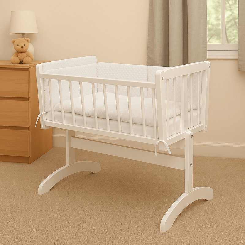 2pc Dimple Crib/Cradle Quilt & Bumper Bedding Set