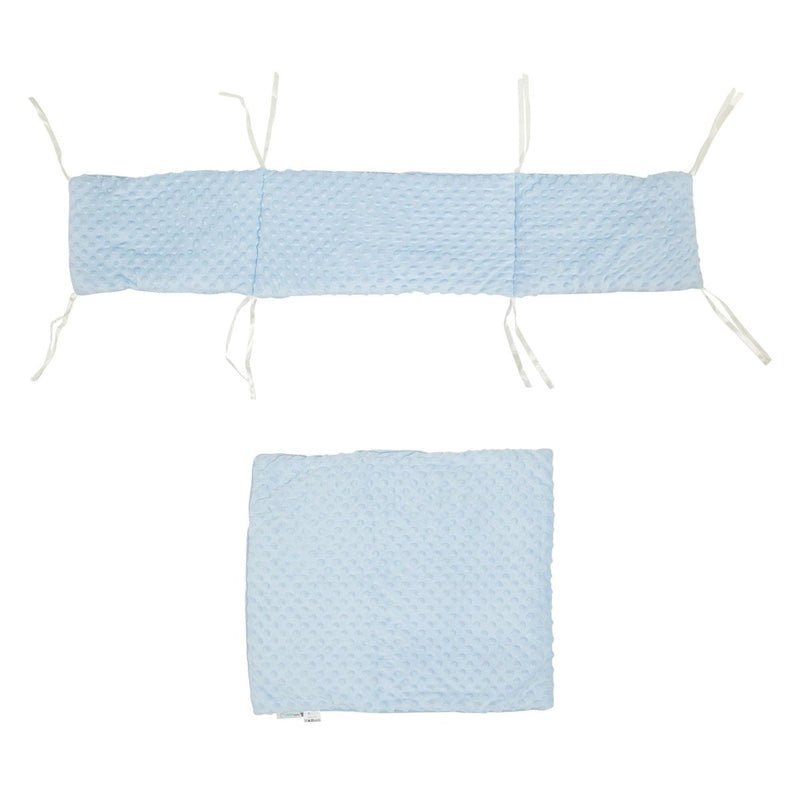 2pc Dimple Crib/Cradle Quilt & Bumper Bedding Set