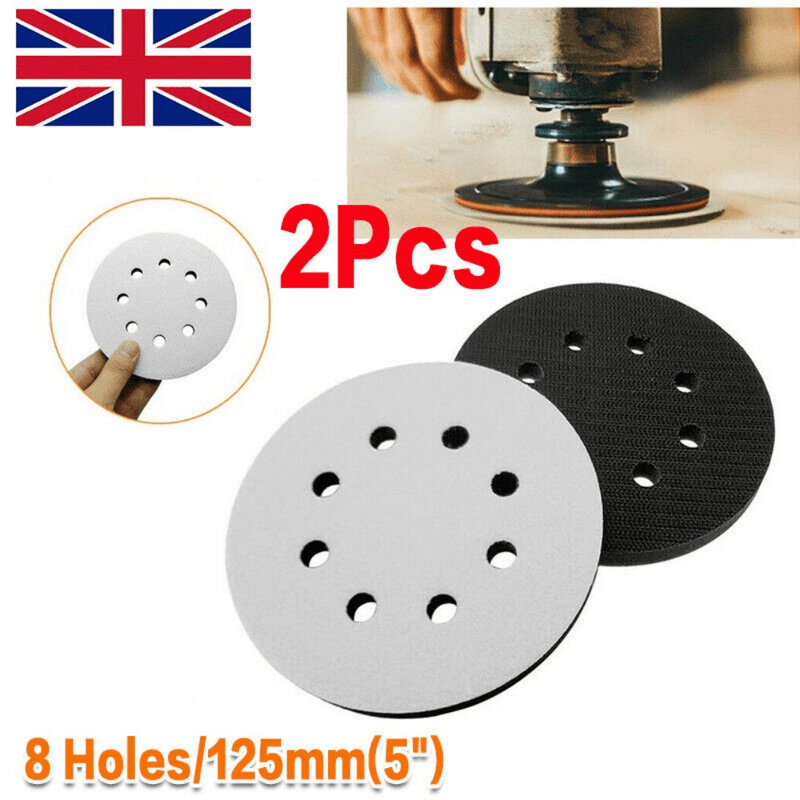 2Pcs 125mm/5inch Diameter Soft Buffer Sponge Interface Cushion Pad Sanding Pads - InStock
