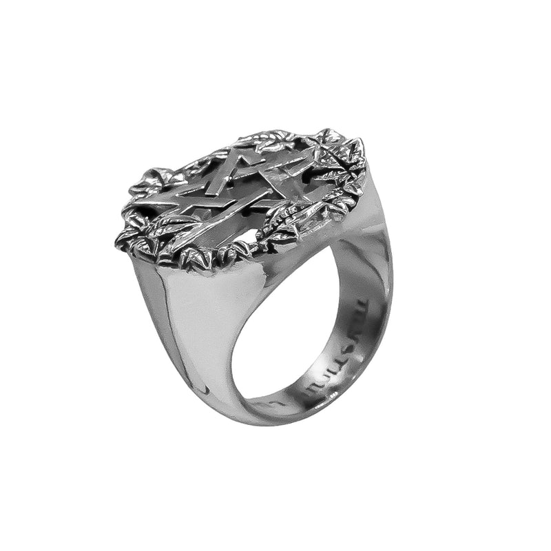 Green Witch Pentacle Ring