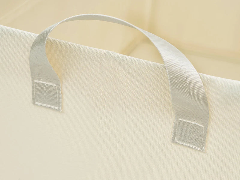 3/5 Set Foldable Fabric Storage Boxes Lids Closet Clothing Organiser Cream Grey