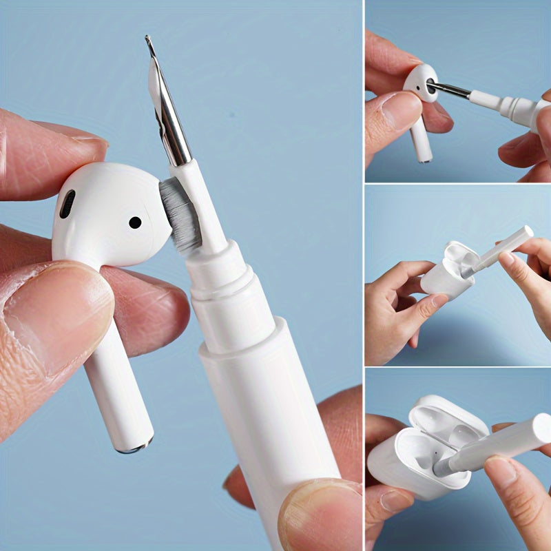 3-in-1 Earbuds Airpod Cleaning Brush - Portable Tool Kit for Air Pods & Wireless Earphone Cases