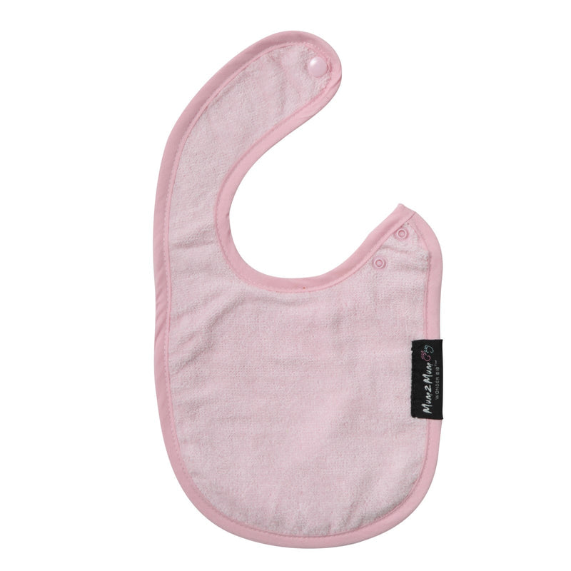 3 PACK - Mum 2 Mum Infant Wonder Bibs - Cerise / Baby Pink / Purple