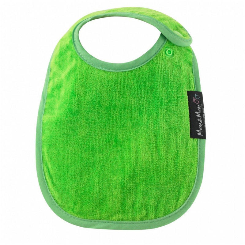 3 PACK - Mum 2 Mum Infant Wonder Bibs - Red / Lime / Teal
