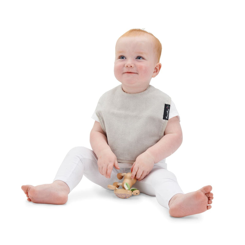 3 PACK - Mum 2 Mum Standard Wonder Bibs - Lemon / Mint / Stone