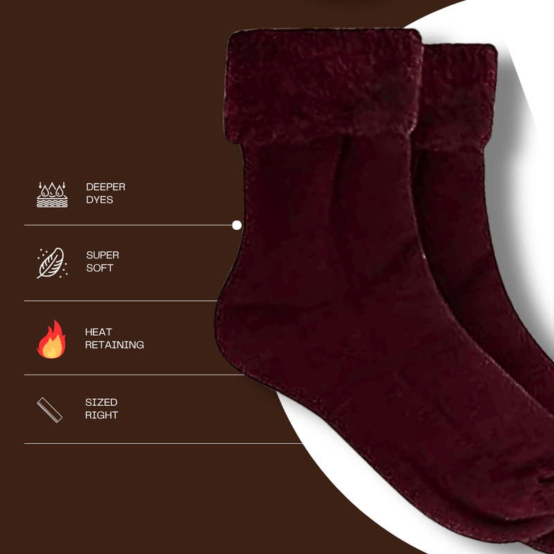 6 Pairs Men's Ultra Soft Thermal Fluffy Bed Socks Cozy Warm Insulated Lounging and Sleeping Socks in Stylish Designs for Winter Comfort UK Sizes 6-11 by Sock Stack