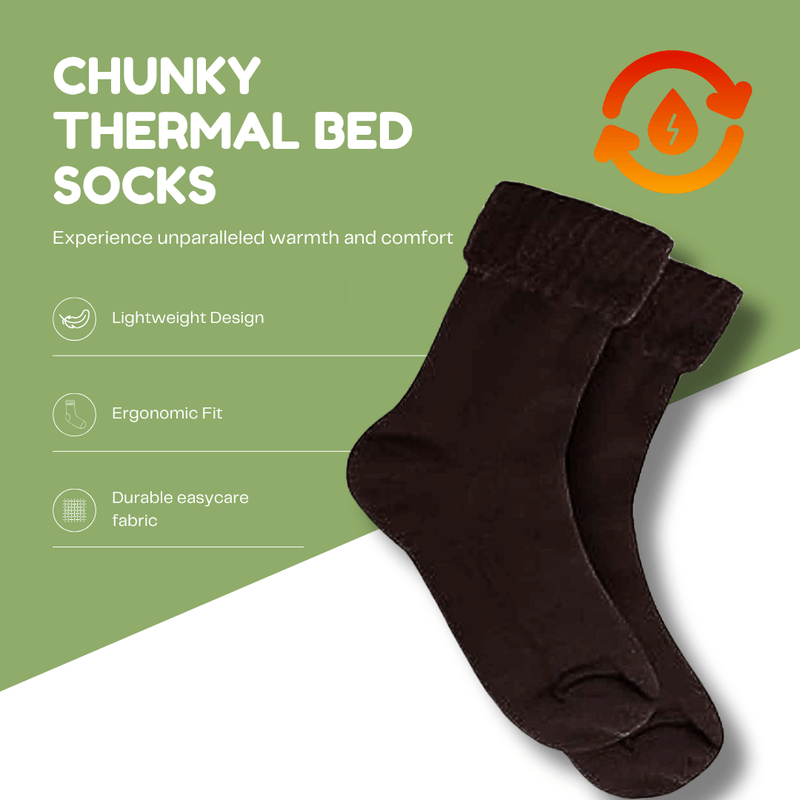 6 Pairs Men's Ultra Soft Thermal Fluffy Bed Socks Cozy Warm Insulated Lounging and Sleeping Socks in Stylish Designs for Winter Comfort UK Sizes 6-11 by Sock Stack