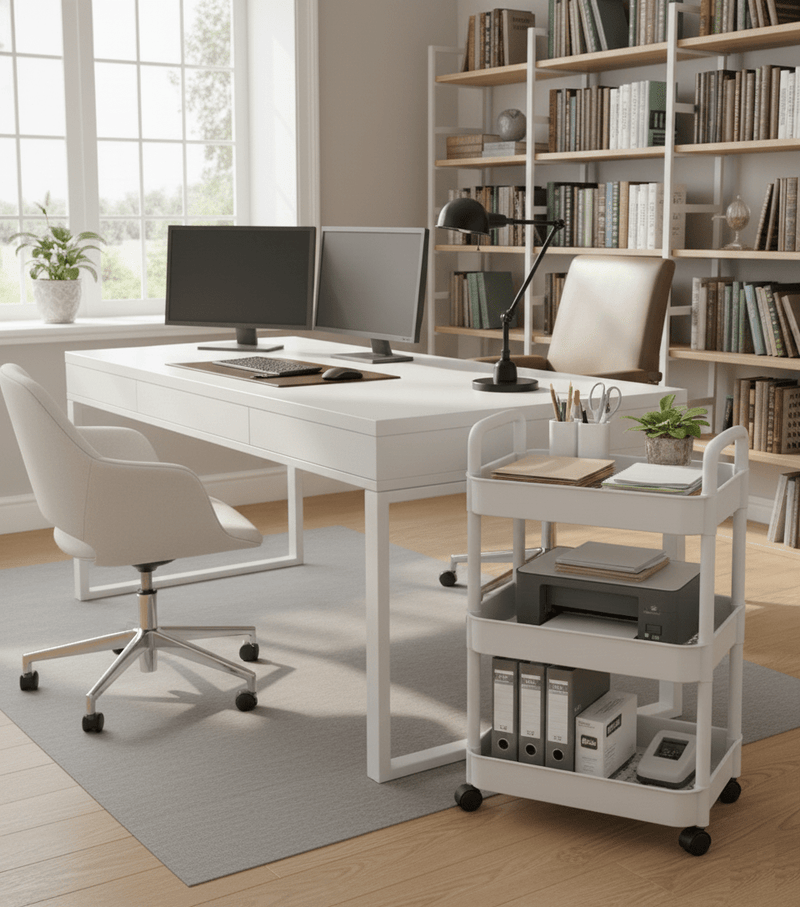 3 Tier Multi-Purpose Rolling Trolley - InStock