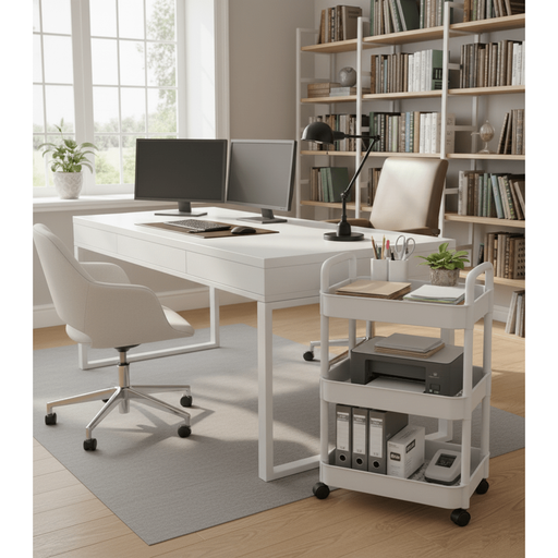 3 Tier Multi-Purpose Rolling Trolley - InStock