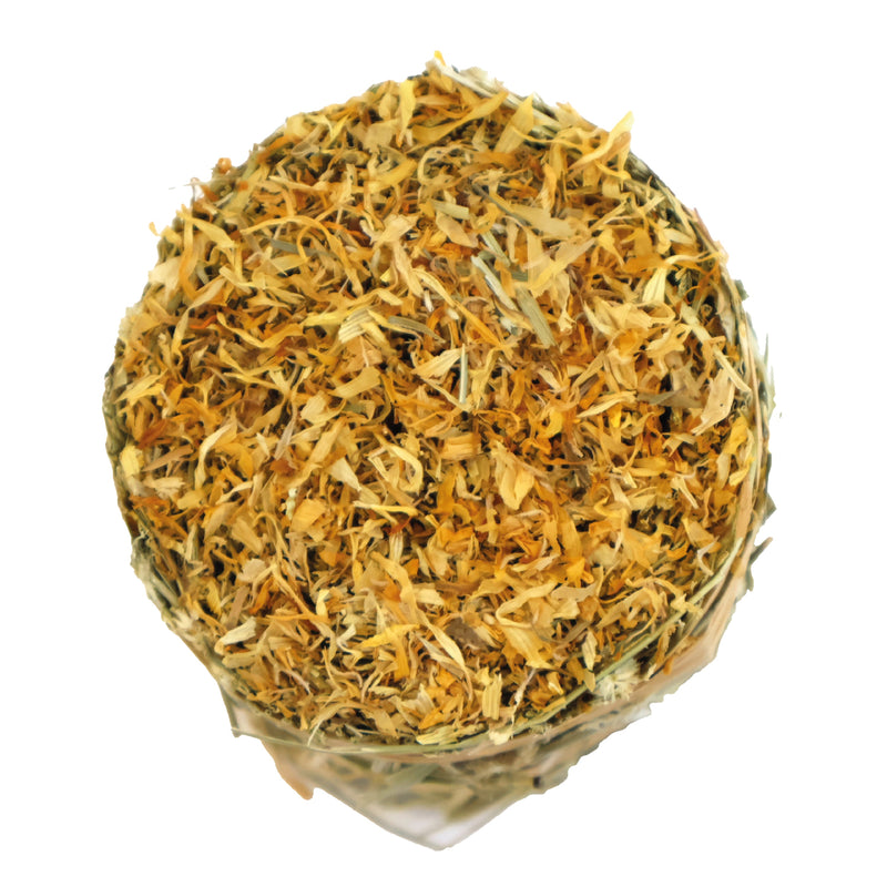 Burgess Forage & Feast Hay Bale with Marigold