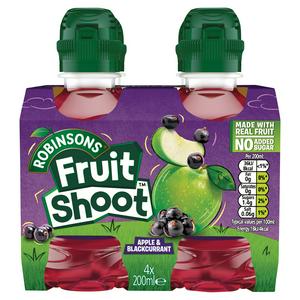 6 x Robinsons Fruit Shoot Apple & Blackcurrant 4 X 200Ml