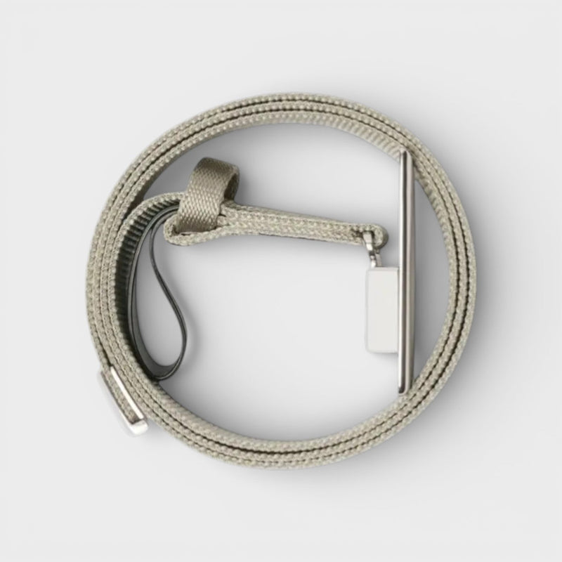 Check webbing shield Belt Beige