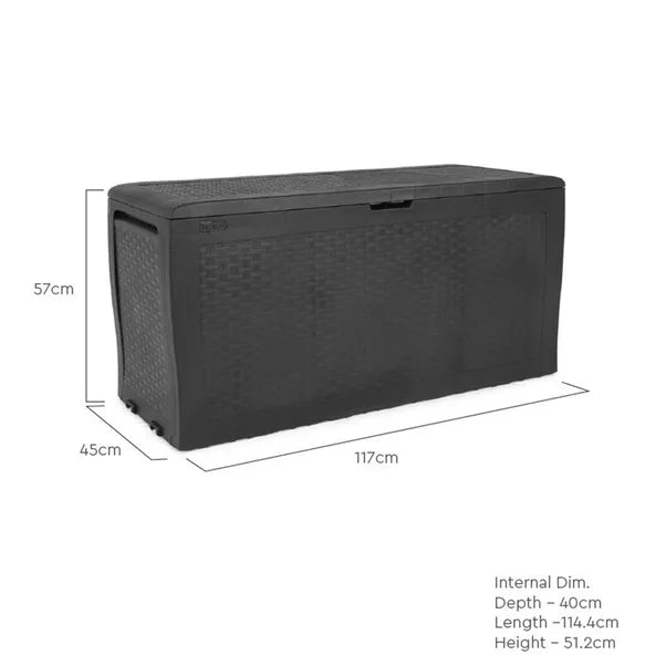 Samoa Grey Storage Box  270 Ltr
