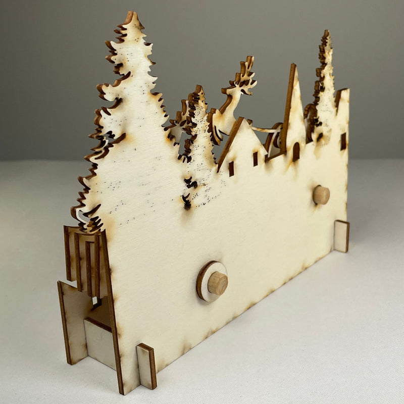 Mechanical Santa Sleigh - Flatpack Model Kit