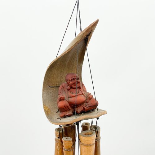 30CM HAPPY BUDDHA WINDCHIME - InStock