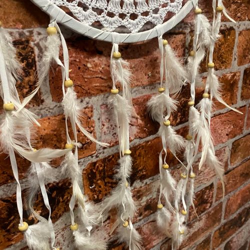 30CM WHITE DREAM CATCHER WINDCHIME - InStock