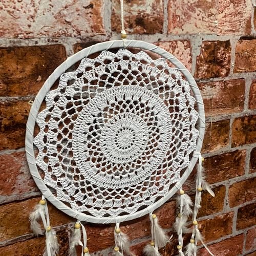 30CM WHITE DREAM CATCHER WINDCHIME - InStock