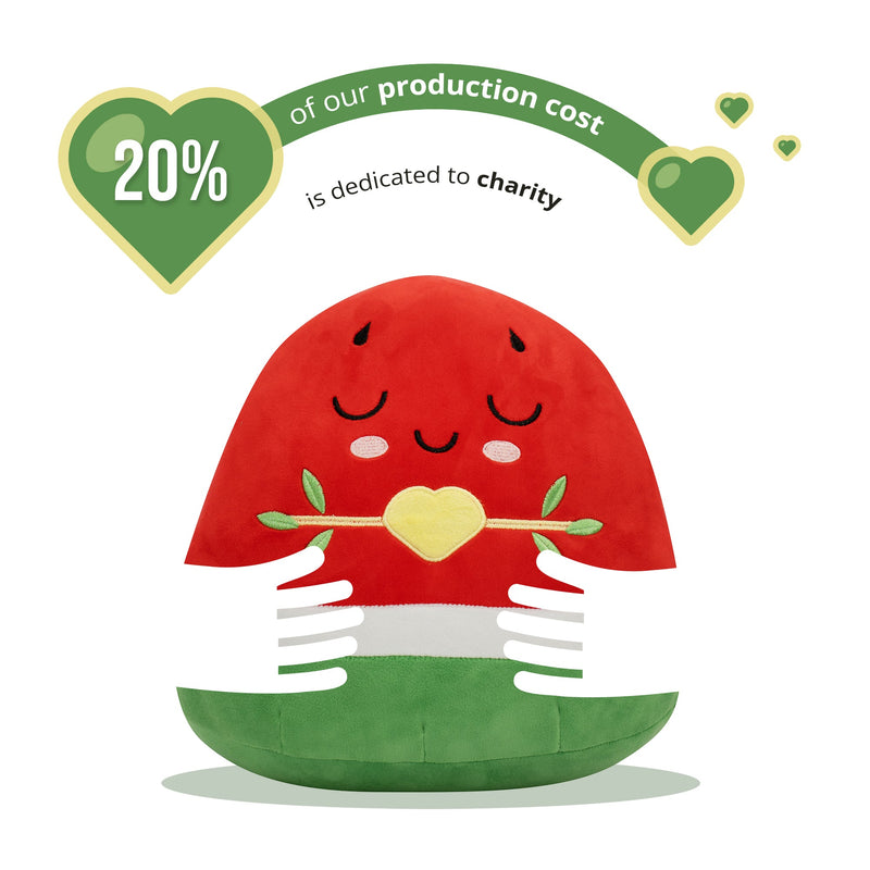 Watermelon Plushie - 30cm Soft Cuddly Pillow Adorable Fruit Plush Muslim Doll | Ramadan & Eid Gift